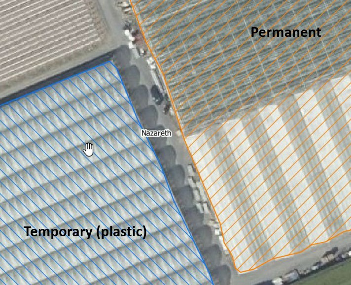Segmentation of greenhouses
