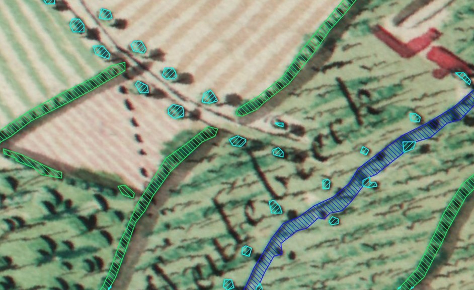 Segmentation of historic linear features