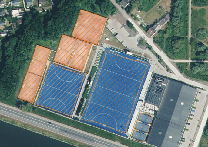 Segmentation of recreation fields