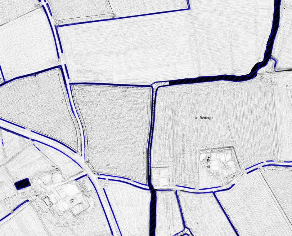 Segmentation of ditches