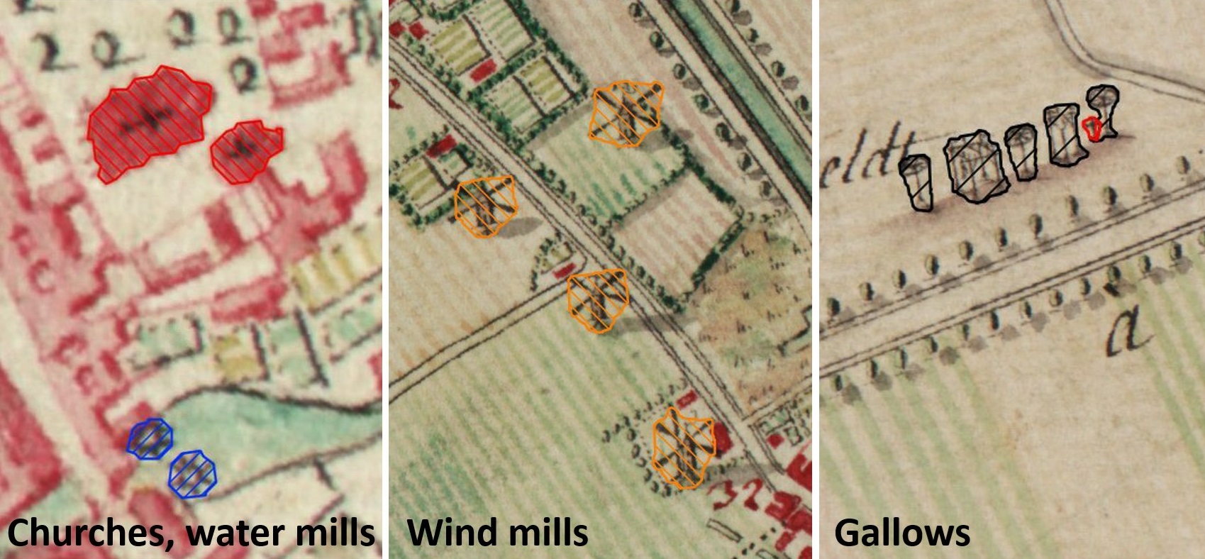 Segmentation of historic point features